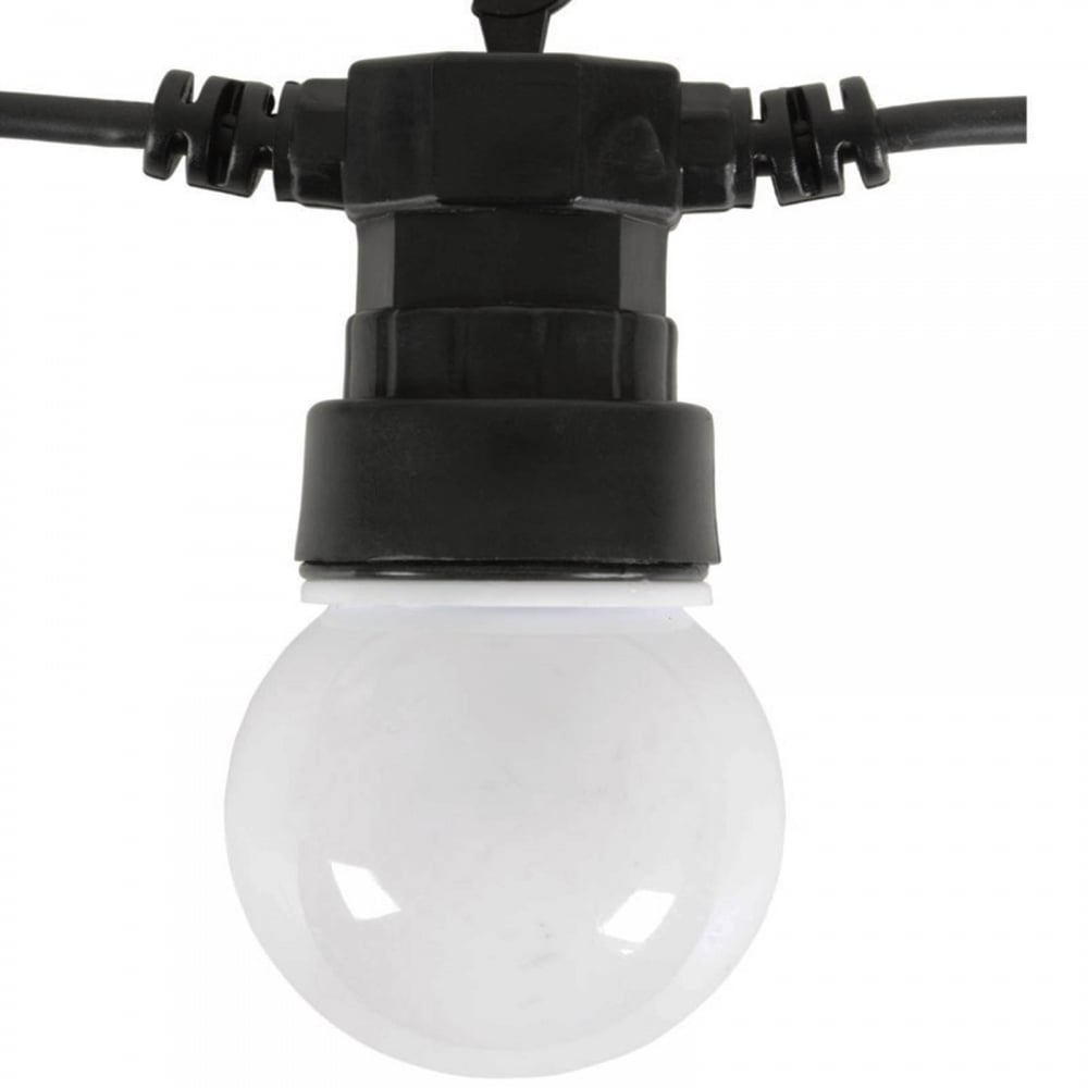 10 Warm White LED Festoon Garden String Lights