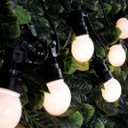 10 Warm White LED Festoon Garden String Lights