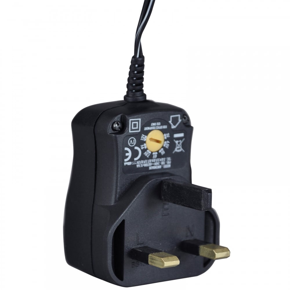 Multi-Voltage 600ma Regulated Switch Mode Power Supply UK Plug