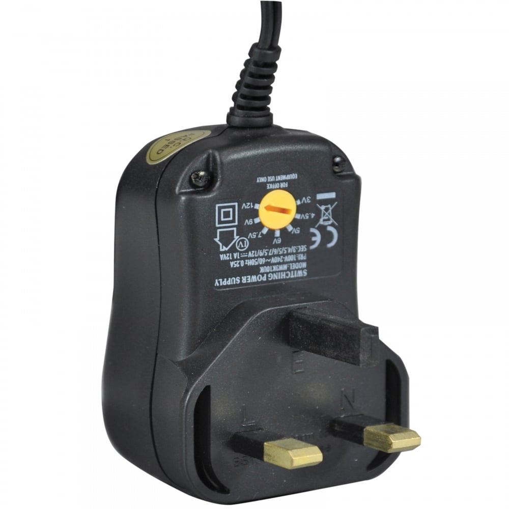 Multi-Voltage 2250mA Regulated Switch Mode Power Supply UK Plug