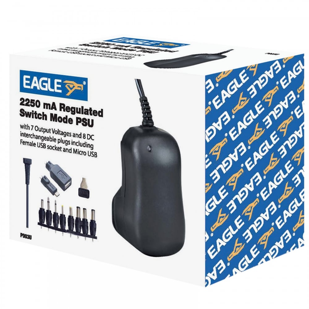 Multi-Voltage 2250mA Regulated Switch Mode Power Supply UK Plug