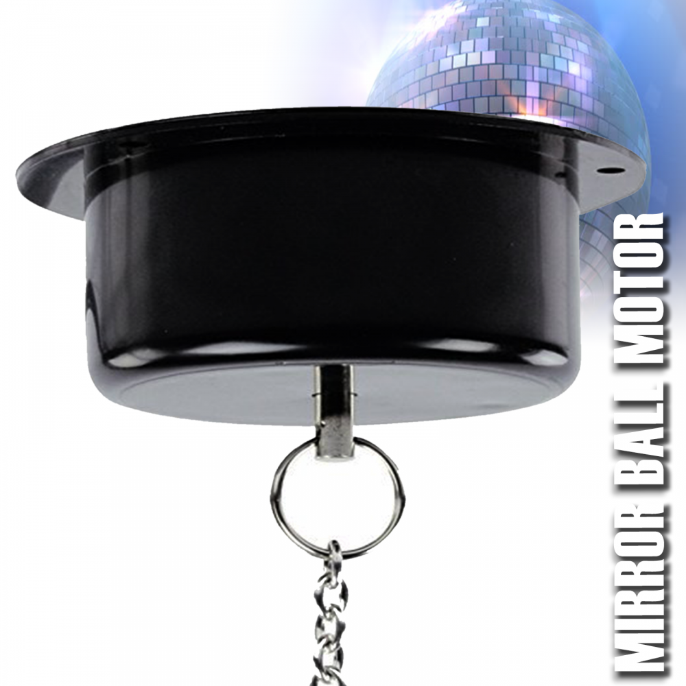 1.5 RPM Mirror Ball Motor / Rotatory inc Chain Max Load 3kg 5A Plug Fitted