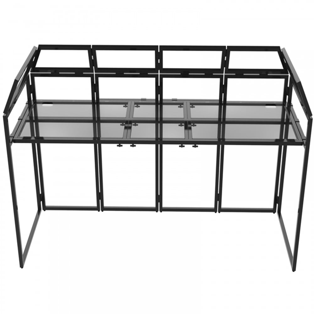 Pro DJ Booth System 2M Wide Black White Scrims inc Case