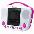 Karaoke Machine Pink with Screen Lights Package