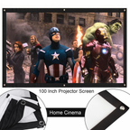 100 Inch 16:9 Front & Back Rear Projection Screen Curtains Film for All Projector