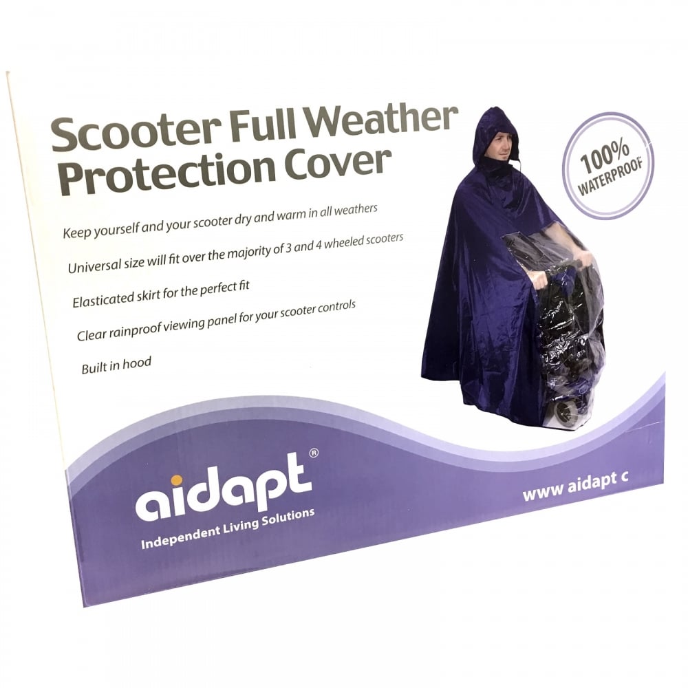 Lightweight Rain Coat Mobility Scooter Hooded Cape Mac Waterproof Poncho