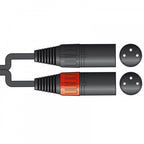 Screened 2 XLR Male to XLR Female Twin Lead / Audio Signal Pure Copper Core Cable