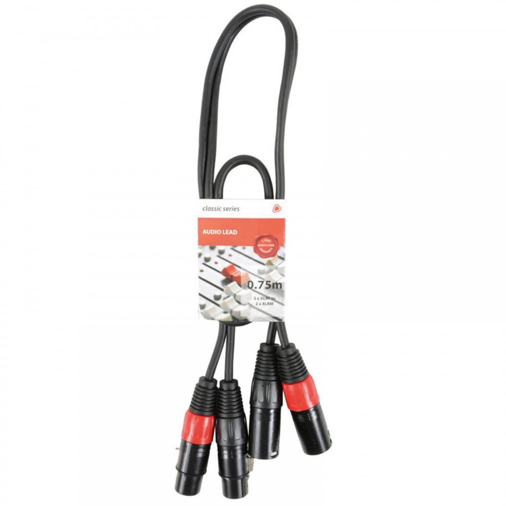 Screened 2 XLR Male to XLR Female Twin Lead / Audio Signal Pure Copper Core Cable