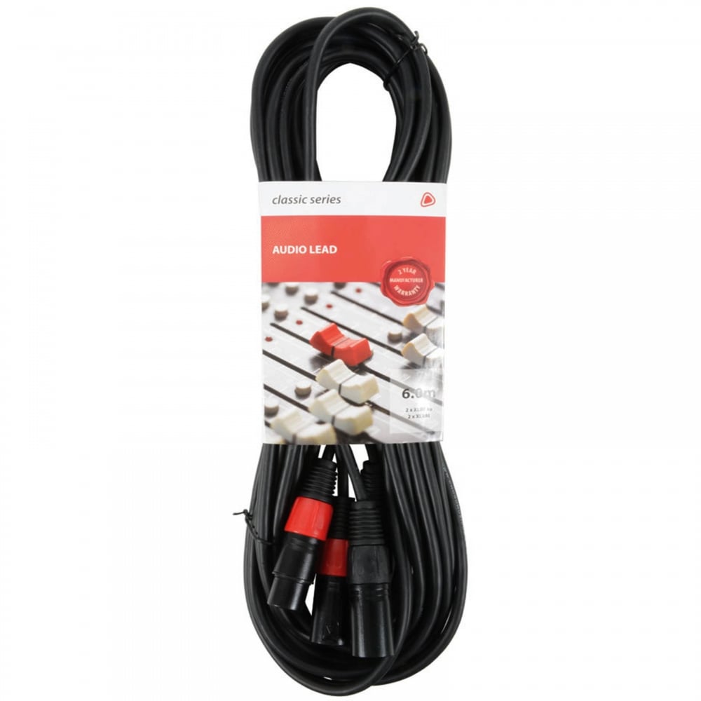 Screened 2 XLR Male to XLR Female Twin Lead / Audio Signal Pure Copper Core Cable