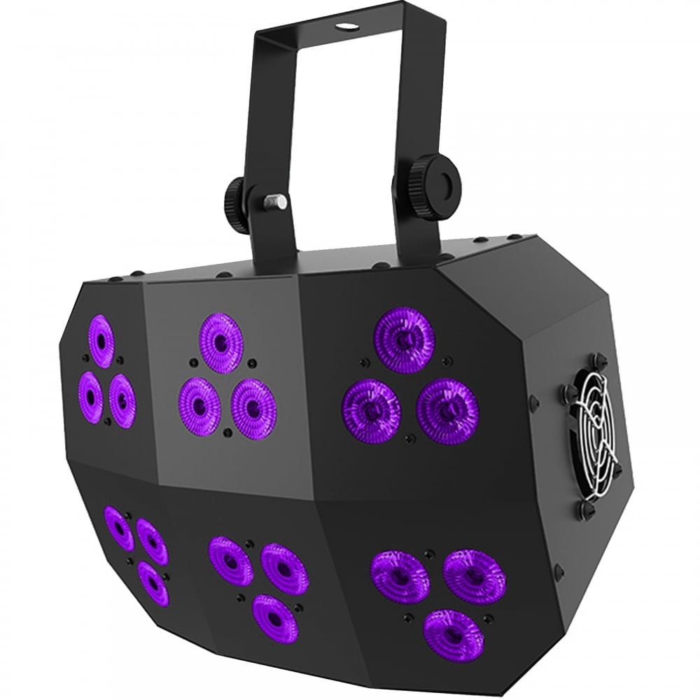 DJ Stage Wash FX MK 2 RGB+UV LED Light DMX Colour Flood Lighting Effect