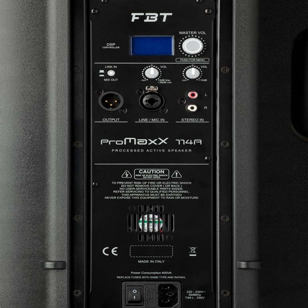 ProMaxX Portable 14" 1800W Peak Active DSP PA Speaker