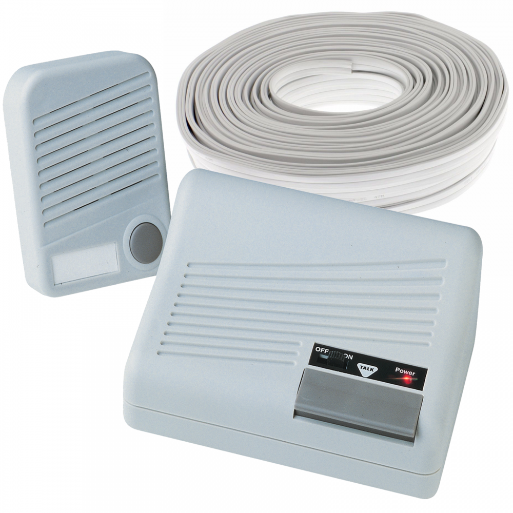 Door Bell Intercom with Chime Inc 20m Cable & Fixings