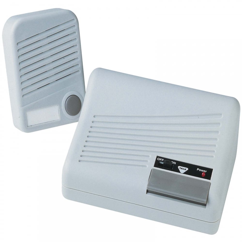 Door Bell Intercom with Chime Inc 20m Cable & Fixings