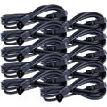 10 x 5m Power Extension Cable IEC Kettle Male Female UPS Lead C13 - C14 Bulk