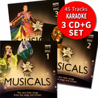 Karaoke Hits - The Musicals Broadway & Film Triple CD+G/CDG Disc Set 45 Tracks
