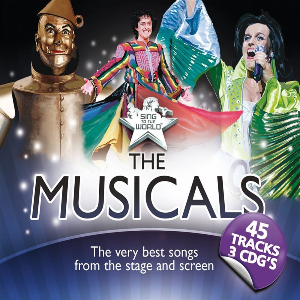 Karaoke Hits - The Musicals Broadway & Film Triple CD+G/CDG Disc Set 45 Tracks