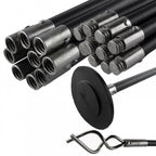12Pc Drain Cleaning Rod Set Plunger Worm Screw Unblocker
