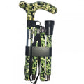 High Quality Folding & Extendable Patterned Walking Stick - Camoflauge