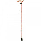 High Quality Folding & Extendable Patterned Walking Stick - Pastel Floral Printemps