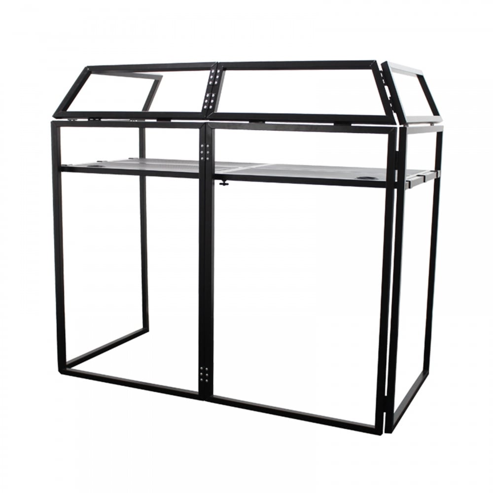 DS-40 DJ Booth Deck Console Stand Inc White Black Scrims and Case