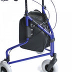 Tri Walker Bag - Vinyl Press-Stud Fastener Three Wheeled Rollator Case