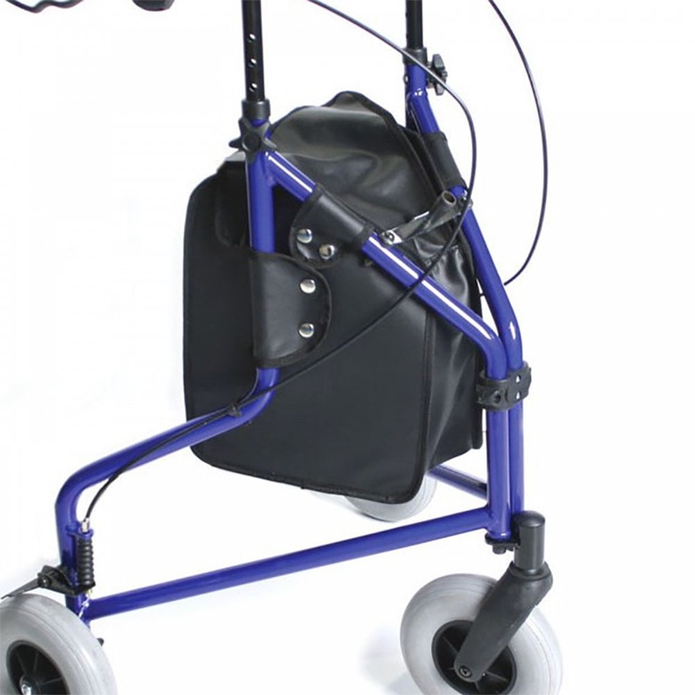 Tri Walker Bag - Vinyl Press-Stud Fastener Three Wheeled Rollator Case