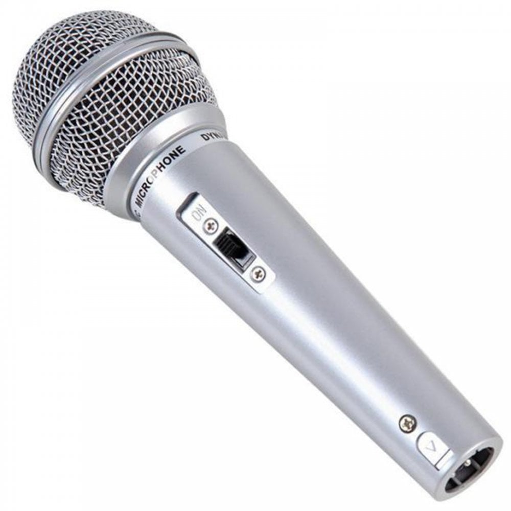 Dynamic Vocal Microphone Silver Karaoke PA DJ