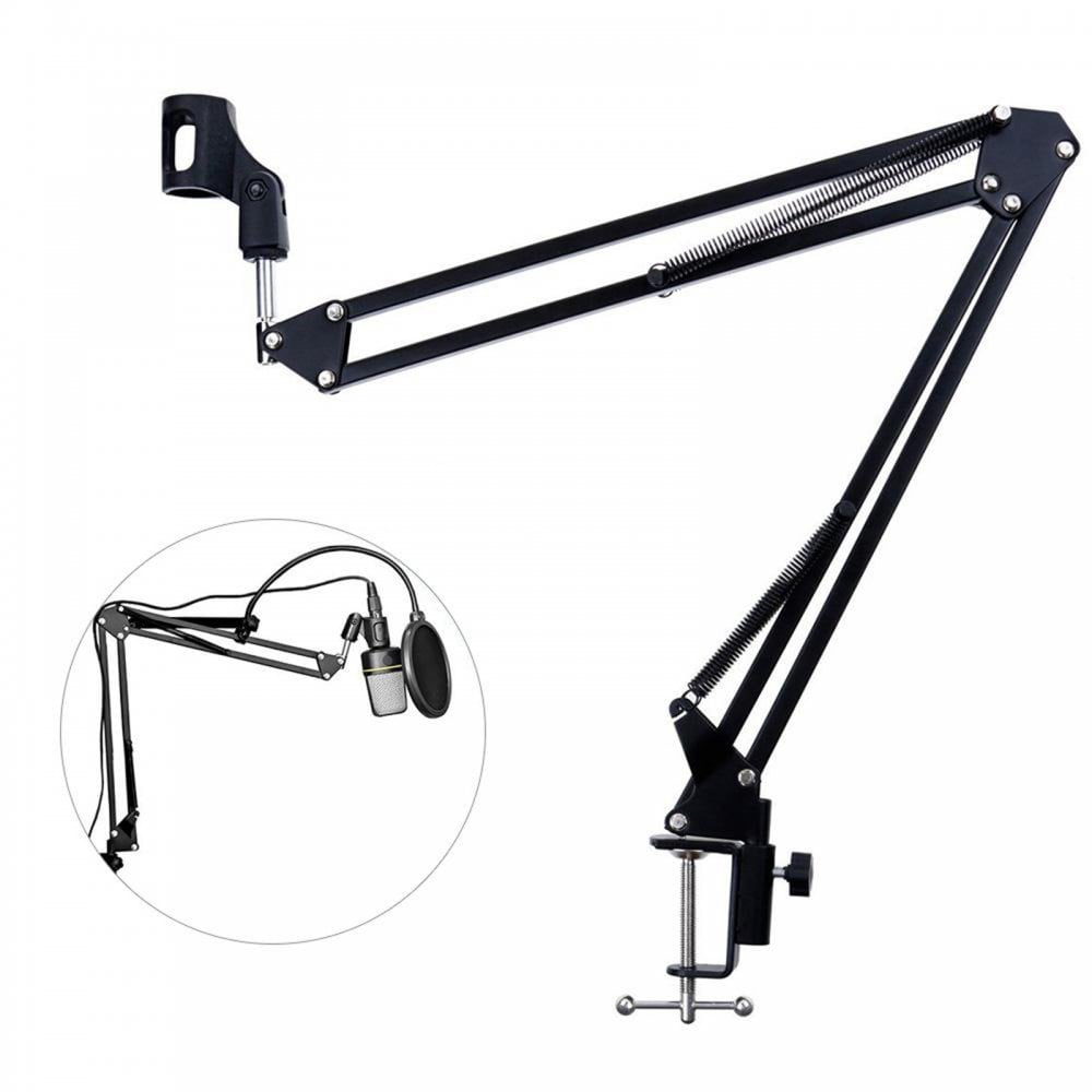 Sound Recording Microphone Stand Inc Desk Clamp & Mic Clip