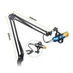 Sound Recording Microphone Stand Inc Desk Clamp & Mic Clip