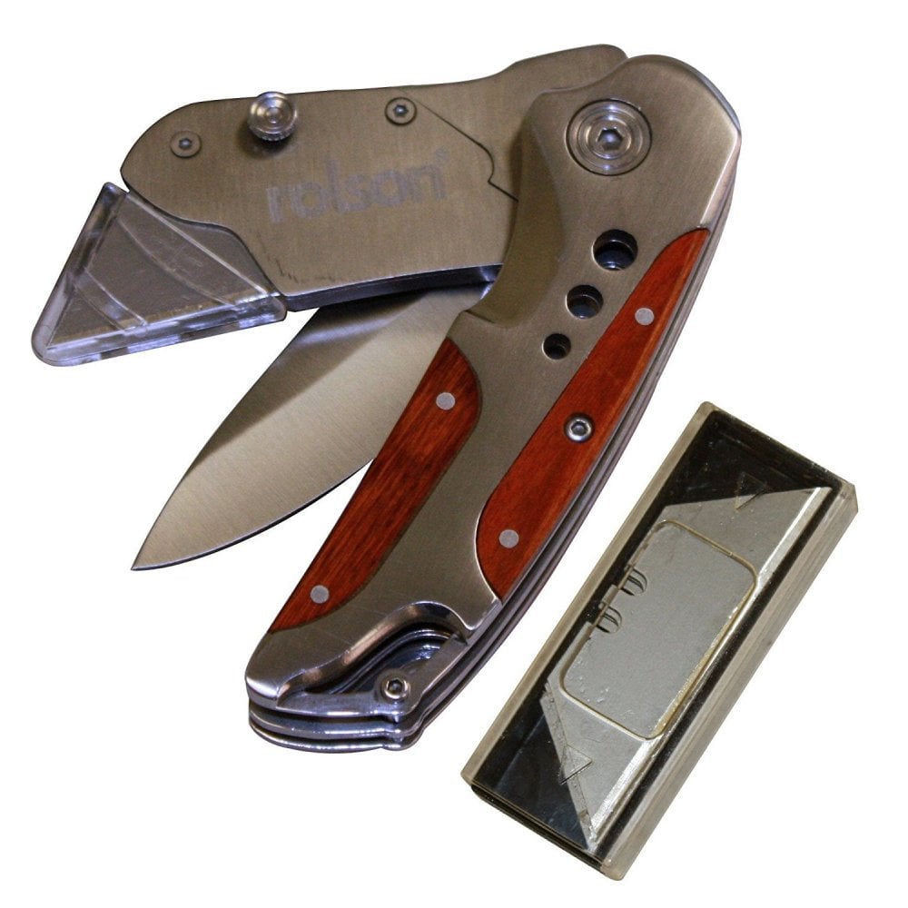 2 in 1 Heavy Duty Tradesman Knife with Spare Blades