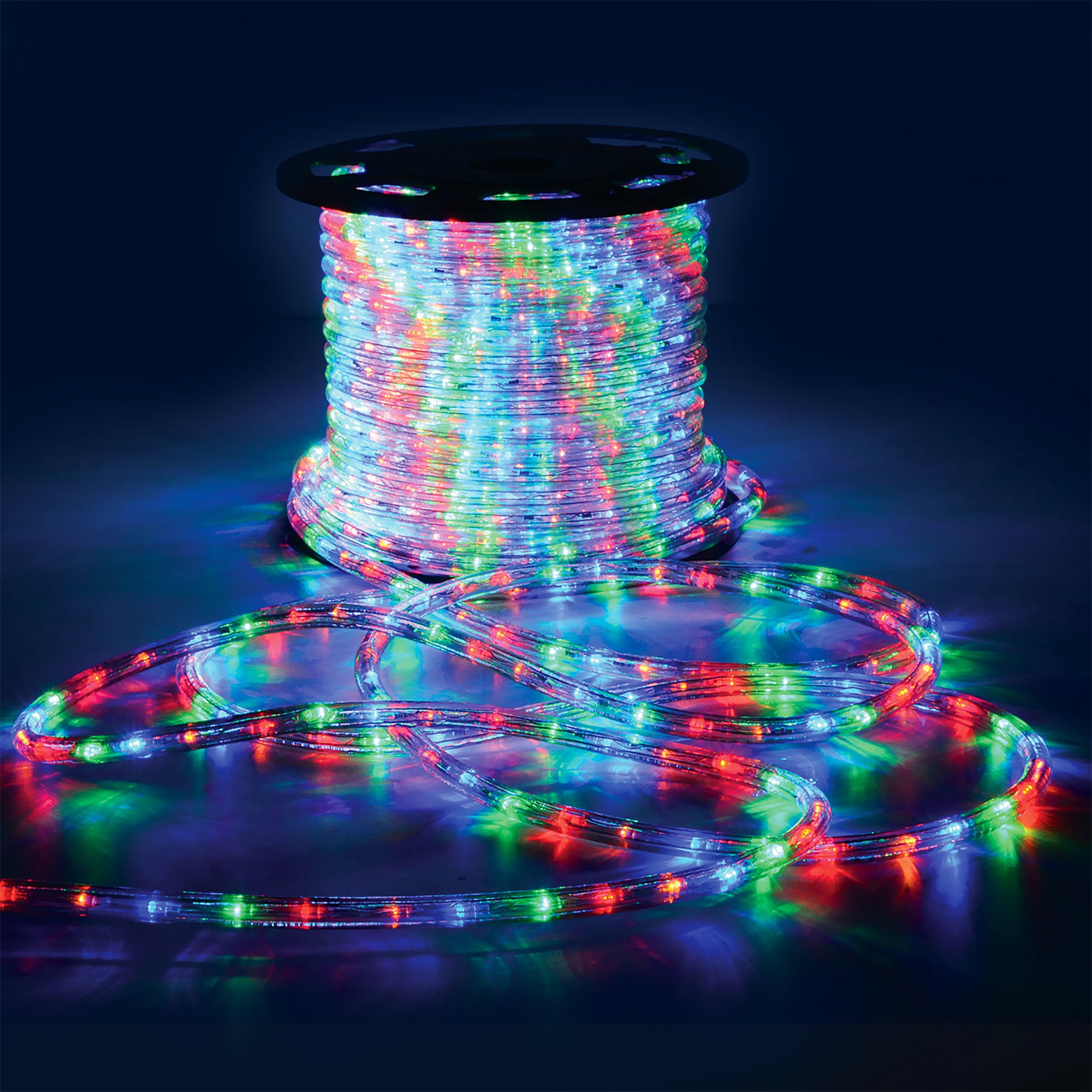 Multi-Coloured Rope Light 50m Indoor Outdoor with 8 Pattern Controller