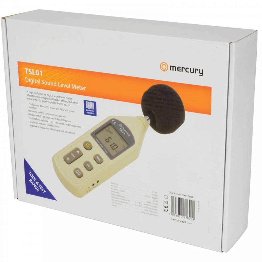 Professional Sound Level Meter Digital Decibel Reader