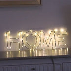 Warm White LED Wire Frame Lights - HOME