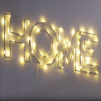 Warm White LED Wire Frame Lights - HOME