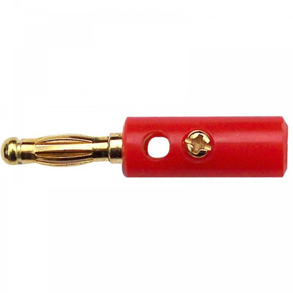 4mm Red & Black Banana Plug with Hard Plastic Cover & Screw Terminals