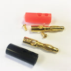 4mm Red & Black Banana Plug with Hard Plastic Cover & Screw Terminals