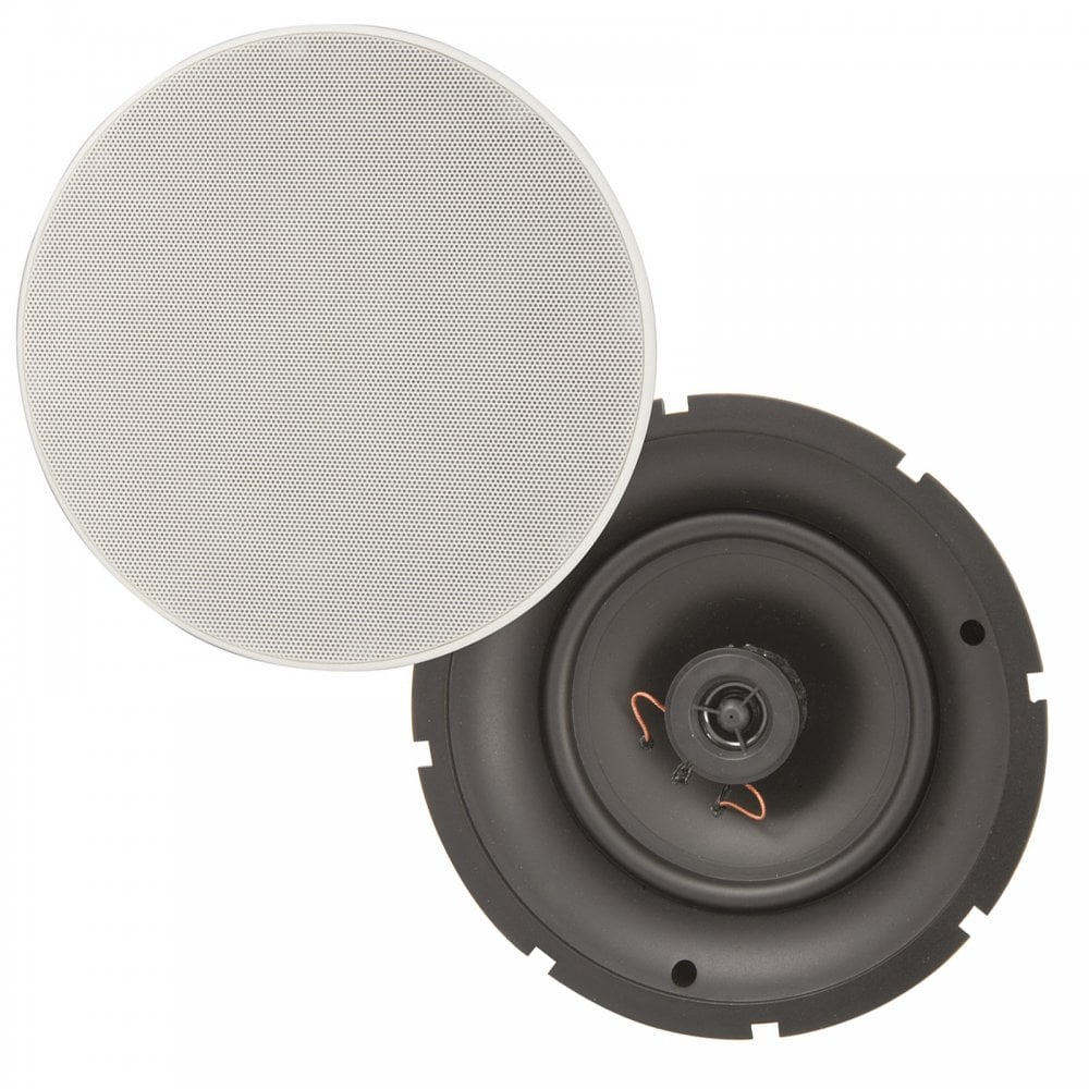 SL Series Slimline Ceiling Speakers (Pair) 6 1/2" 35w 8 Ohms White