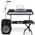 Full Size Digital Keyboard Kit Inc 300w Speaker, Stool, Mic & Stands