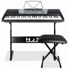 Full Size Digital Keyboard Kit Inc 300w Speaker, Stool, Mic & Stands