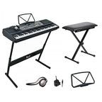 Full Size Digital Keyboard Kit Inc 300w Speaker, Stool, Mic & Stands