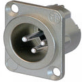 NC3MD-LX 3-pin XLR Chassis Plug
