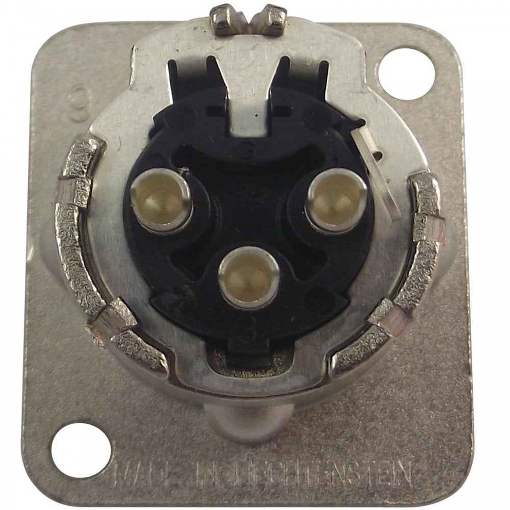 NC3MD-LX 3-pin XLR Chassis Plug