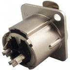 NC3FD-LX 3-pin XLR Chassis Socket