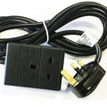 1 Gang Extension Leads in 2M, 3M, 5M, 10M & 15M In Black