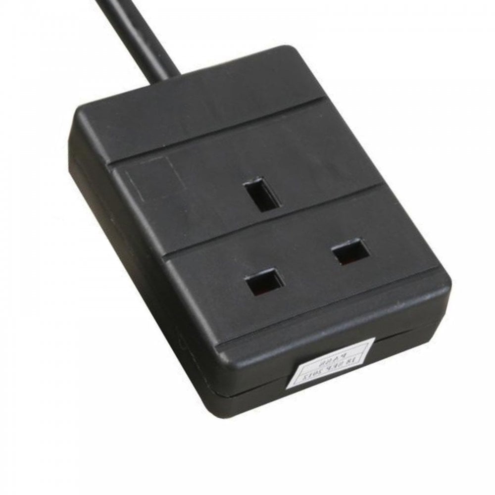 1 Gang Extension Leads in 2M, 3M, 5M, 10M & 15M In Black