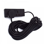 2 Gang Extension Leads in 2M, 3M, 5M, 10M & 15M In Black