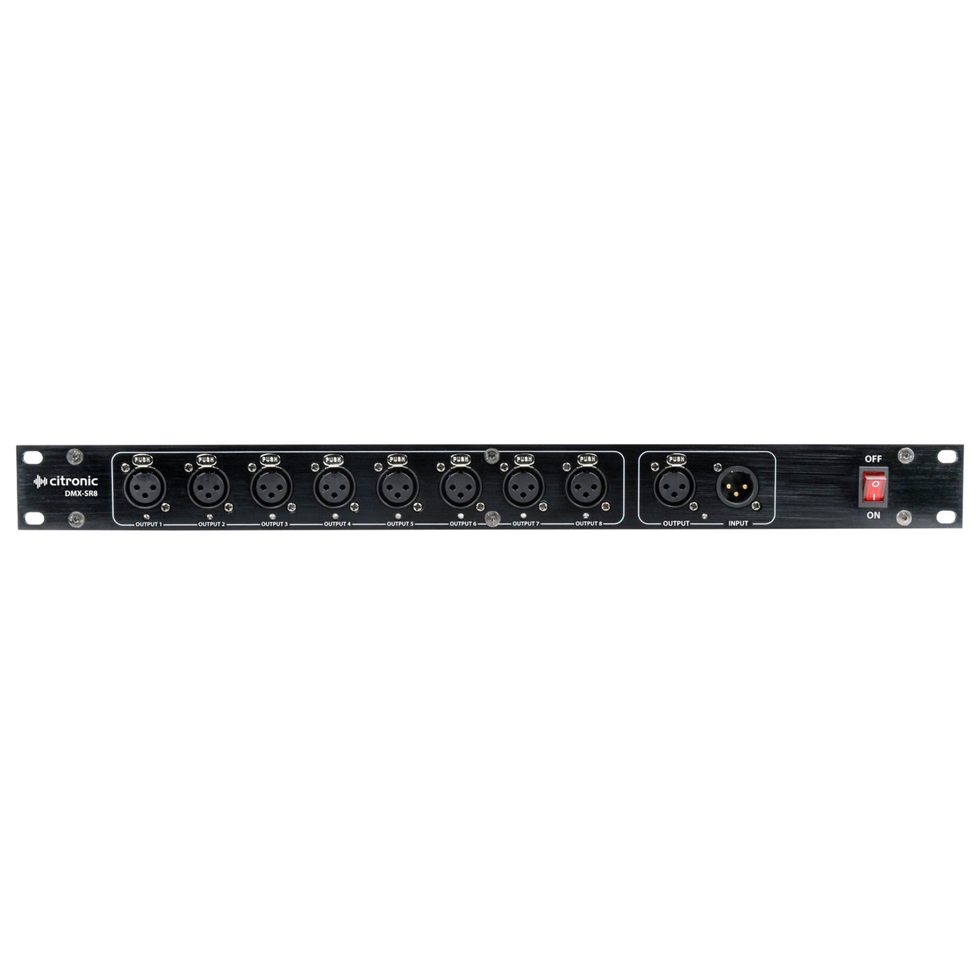8 Way DMX Lighting Signal Splitter DMX-SR8 Rack Mountable