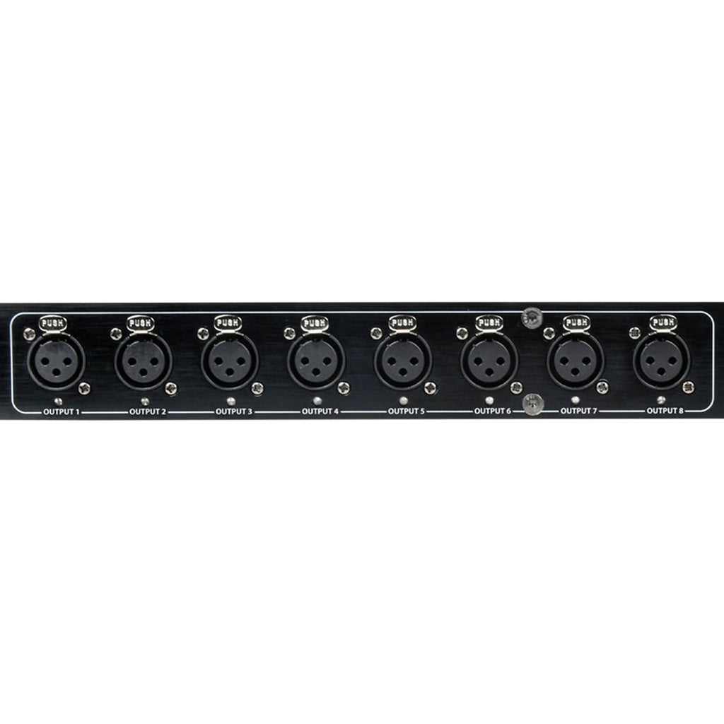 8 Way DMX Lighting Signal Splitter DMX-SR8 Rack Mountable