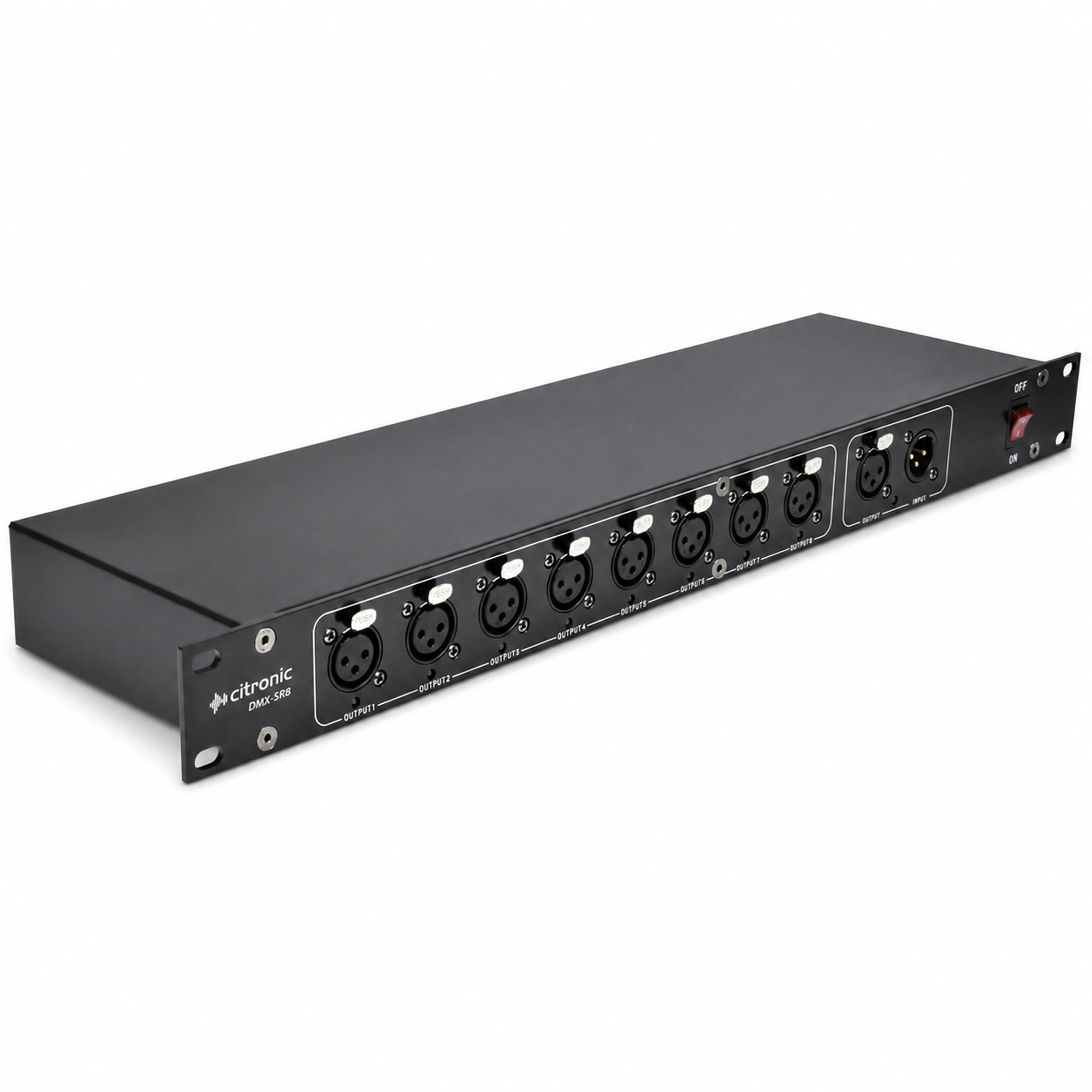 8 Way DMX Lighting Signal Splitter DMX-SR8 Rack Mountable