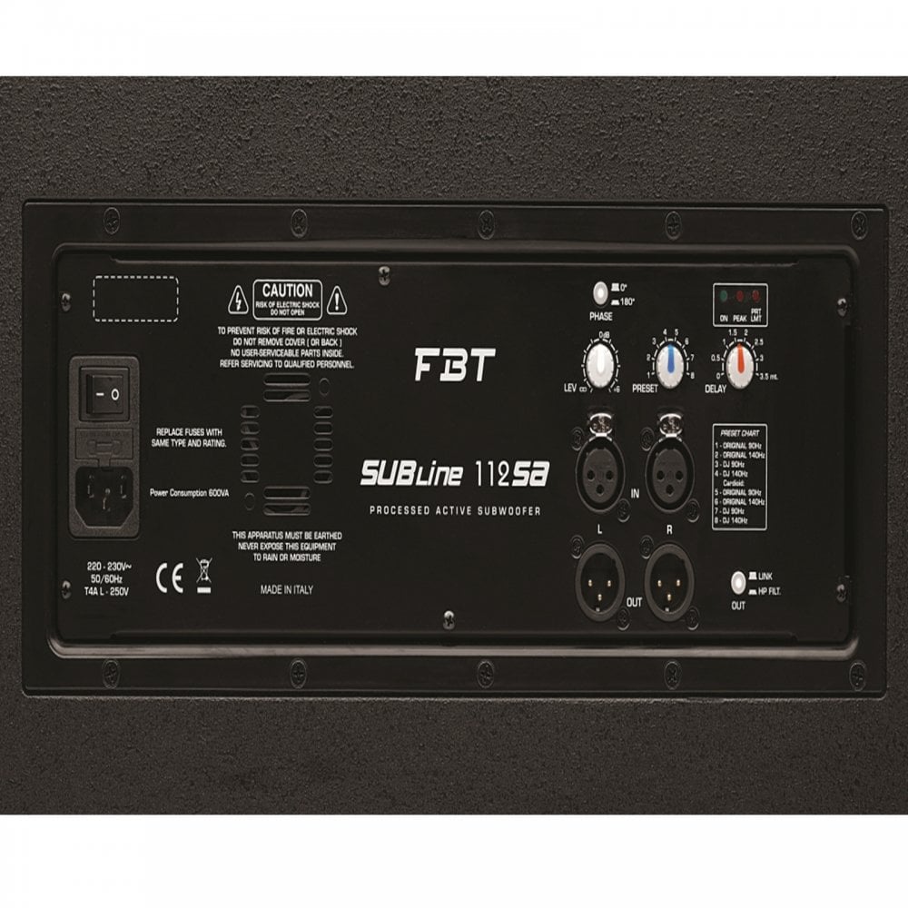 Subline 112SA Bass-Reflex Speaker